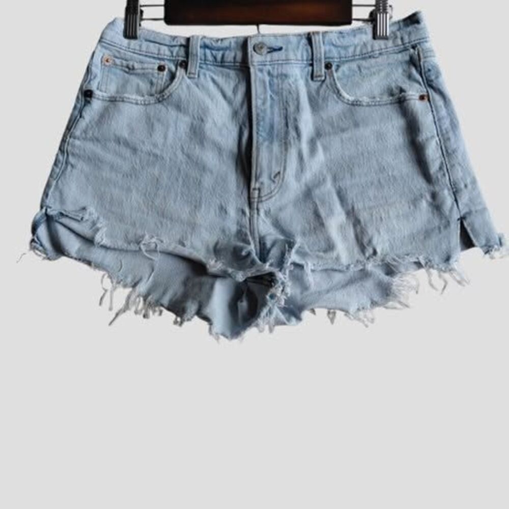Abercrombie & Fitch The Mom Shorts Sz 8 Cutoff Frayed Raw Hem Y2K Beach Casual